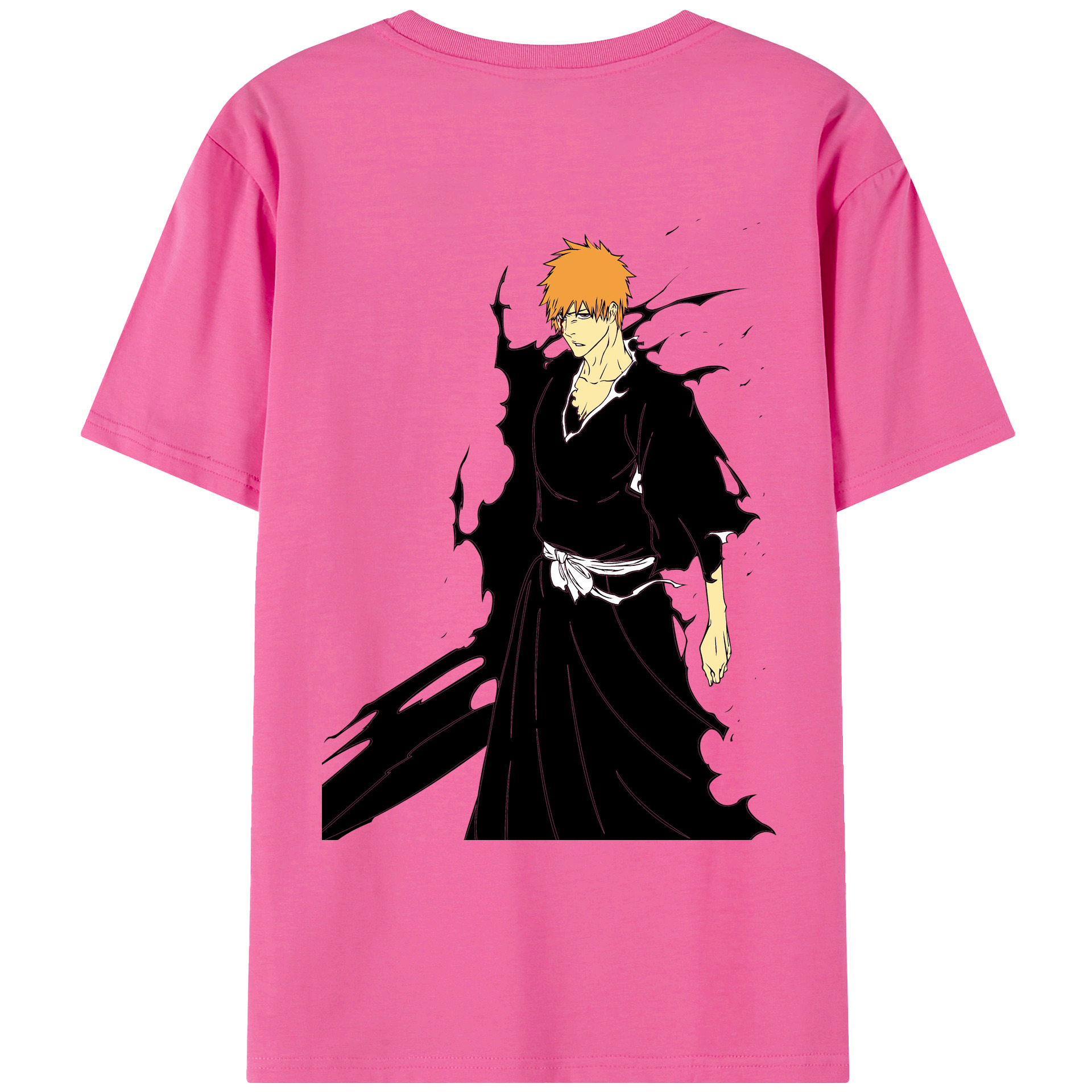 （画像用） ブリーチ 黒崎一護（くろさき いちご）BLEACH Kurosaki Ichigo レディース半袖Tシャツ(バックプリント)
